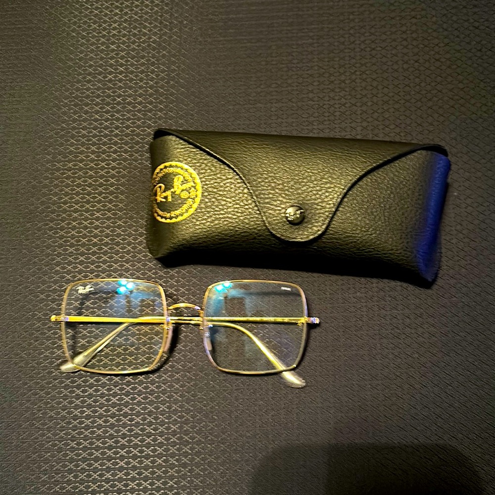 Ray Ban Gold Square Frame